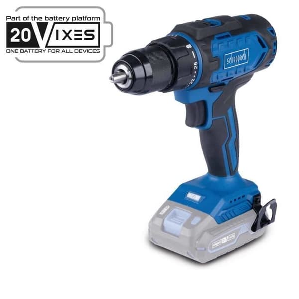 Batteridriven borrskruvdragare C-DD45-X - 45 Nm 13mm chuck - SCHEPPACH 20V IXES - utan batteri eller laddare