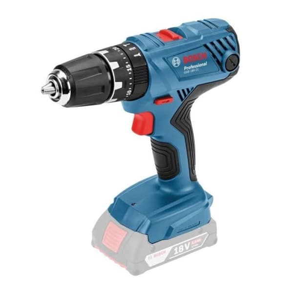 Bosch GSB 18V-21 Slagborrmaskin - 2 x 4Ah Batterier - 82 Tillbehör - 18V