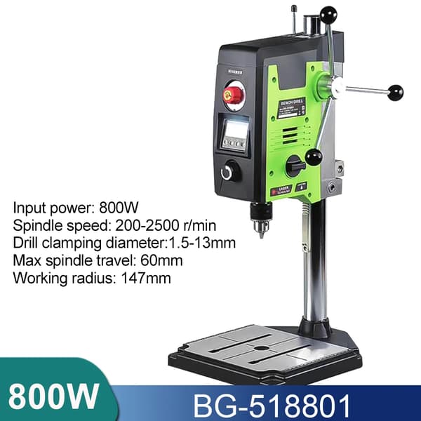 Mini Bænkbor, 800W Effekt, Variabel Hastighedskontrol,BG-518801 (800W), EU