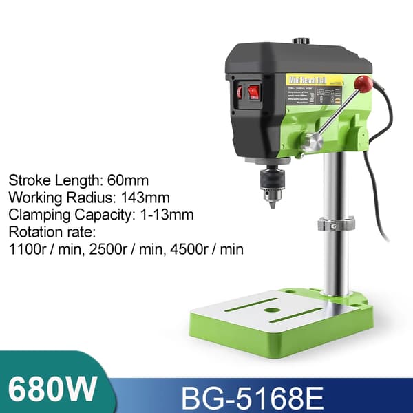 Bordboremaskine, børsteløs motor, variabel hastighedskontrol,BG-5168E (680W), EU