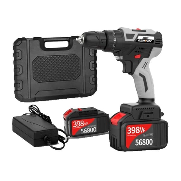 Slagboremaskine, Børsteløs Motor, Hammerfunktion, 398VF 2Batteries P
