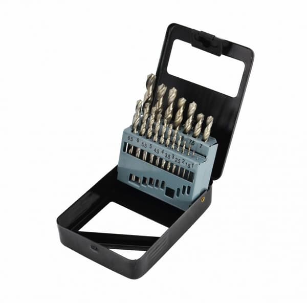 AWTOOLS METALBOR HSS-G SÆT 19 dele /1,0 - 10,0 mm/