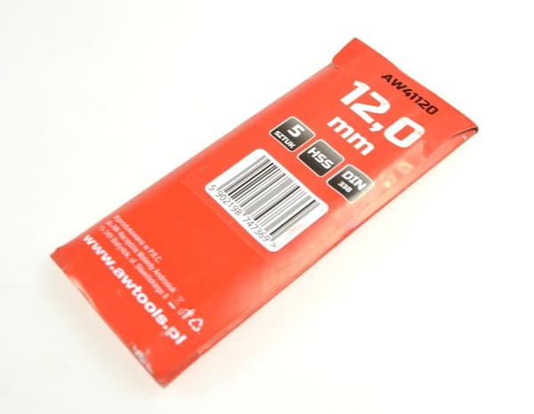 AWTOOLS BOR METAL HVID 12,0 mm/5 stk.