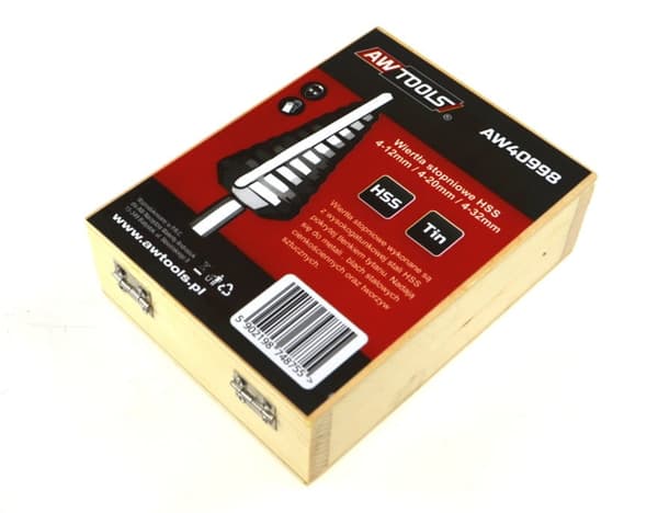AWTOOLS HSS-TIN TRINBORERE SÆT MED 3 / 4-12mm / 4-20mm / 4-32mm