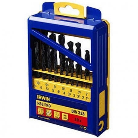 IRWIN BOR METAL HSS DIN-338 SÆT 19 DELIGE