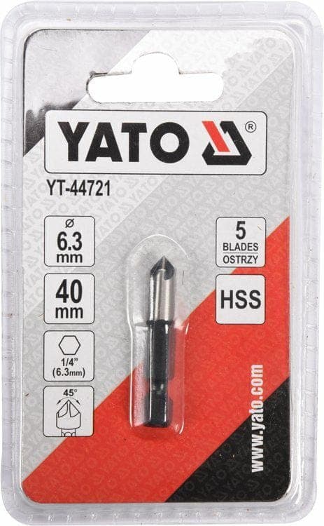 YATO METAL FORSÆNKER 6,3 mm SEKSPANT