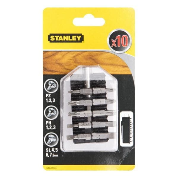 STANLEY SÆT MED TIPS 9 STK. + HOLDER
