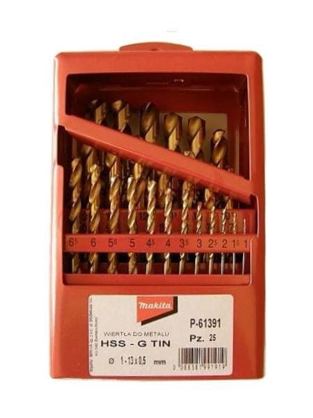 TITANIUM HSS-G BLEINBOR SÆT 25 DELT 1-13MM