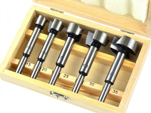 AWTOOLS KNYTESTENERE TIL TRÆ / SÆT MED 5 STK. 15-20-25-30-35MM SKAFT 8MM