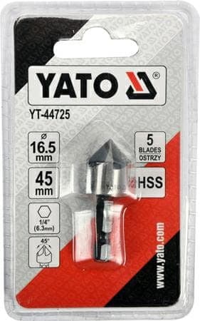 YATO METAL FORSÆNKER 16,5 mm SEKSKABT
