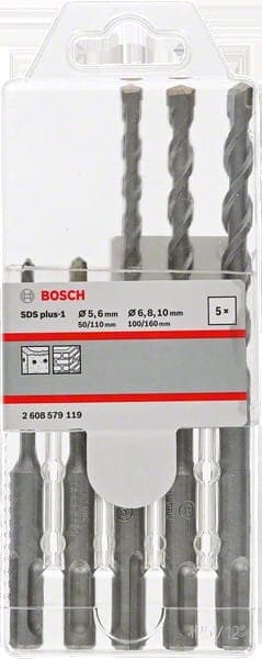 BOSCH BORNEHJUL SDS PLUS-1 SÆT 5/6/6/8/10