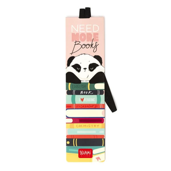 Bokmärke Med Elastiskt Band Panda books