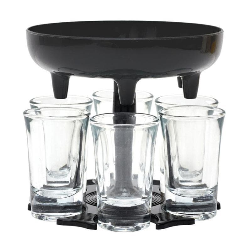 Dispenser med 6 Shotglas