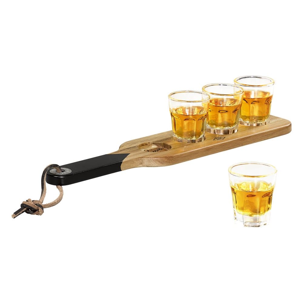 Shotglas med serveringsbricka