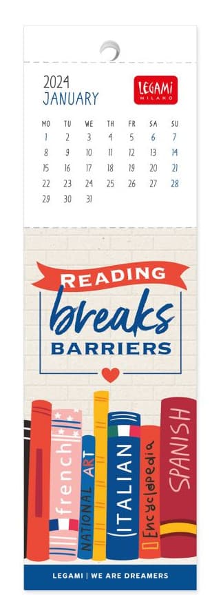 Bookmark Calendar 2024 Book lovers