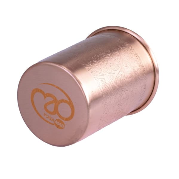 Yoga-Mad Flower Copper Glasses (Pack of 2)