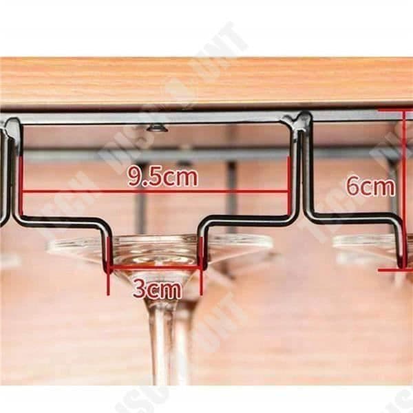 TD® Vinglas förvaringsställ hängande glas stor kapacitet 8-12 glas järn design restaurang bar tillbehör