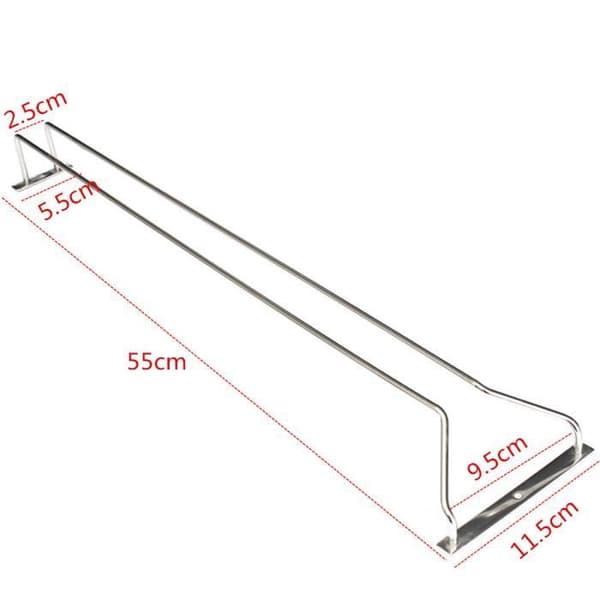 Glashållare - TEMPSA - 55cm - Rostfritt stål - Vinställ - Modern design