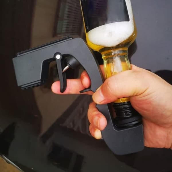 Champagnepistol vinpropp vindispenser ejektor för födelsedagsfester, multifunktionell svart