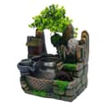 Miniatyrbillede 2 af 2: Indendørs Vandfald Springvand, LED Belysning, Kompakt Design,grøn