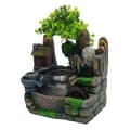 Miniatyrbillede 1 af 2: Indendørs Vandfald Springvand, LED Belysning, Kompakt Design,grøn