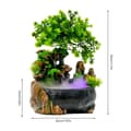 Miniatyrbillede 2 af 4: Desktop LED Vandfaldskilde, Stresslindrende Lyd, Elegant Kunstdesign, Stille Drift