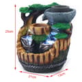 Miniatyrbillede 3 af 4: Feng Shui-fontæne, resinmateriale, skrivebordsrockery-ornament