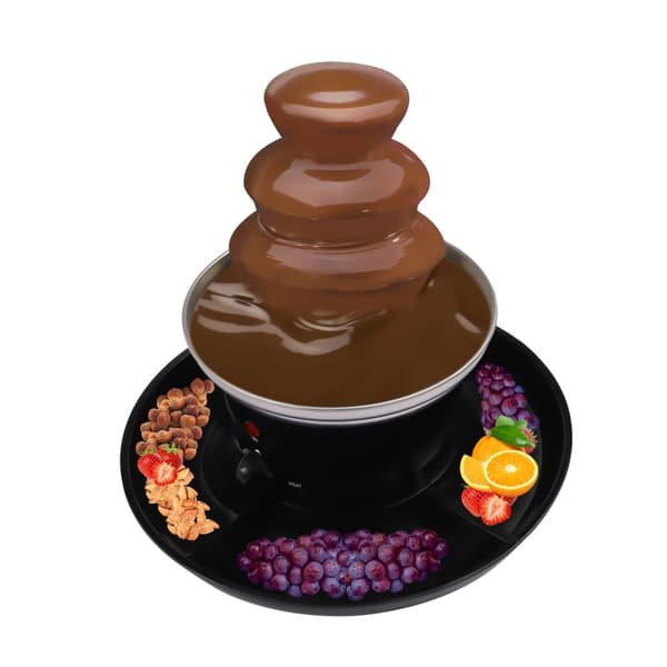 Chokoladefontæne, 3-lags design, 0,45 kg kapacitet, nem at rengøre
