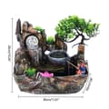 Miniatyrbild 2 av 4: Inomhus Vattenfall Fontän, Färgskiftande LED, Naturlig Fuktighetskontroll, Elegant Resin Design