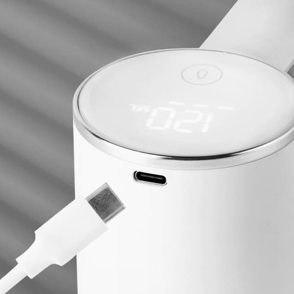 Bomclap sähköinen vesipumppu Juomakone Vesi tynnyrissä Automaattinen pumppu USB-lataus näytöllä Koti Ulkopumppu