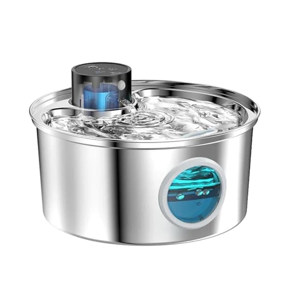 Automatisk husdjursdryckfontän, batteridriven, justerbar vattenutgång, hållbar plast,Endast husdjursvatten