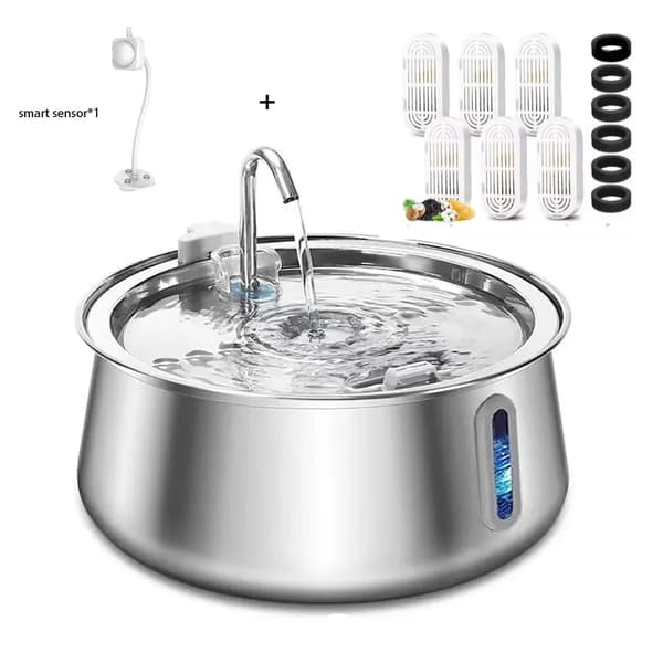 Kattdrickfontän, Automatisk Dispenser, LCD-skärm,Chip Och Sensor, 4L