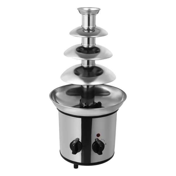 Chokladfontän, 4-nivådesign, 1,8L kapacitet, 170W effekt,Silver