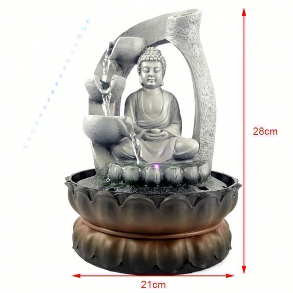 Buddha-vesiputous, LED-valo, kompakti muotoilu