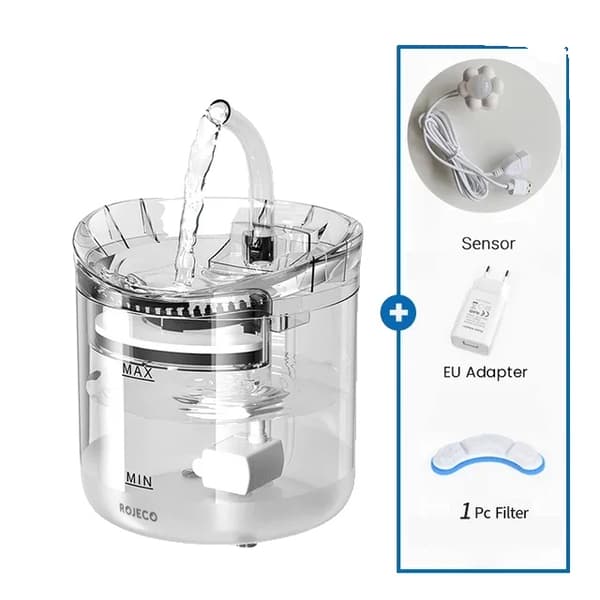Automatisk Kat Vandfontæne, Stille Pumpe, To Vandstrømsindstillinger,Sensor Kit 1, 2L