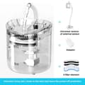 Miniatyrbillede 2 af 2: Vandfontæne, Automatisk Filter, Stille Pumpe,Smart induktion D, EU-adapter