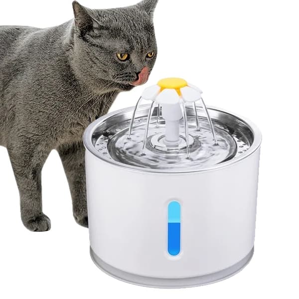 Automatisk kattvattenfontän, justerbar flöde, tyst drift,Fri storlek, 068