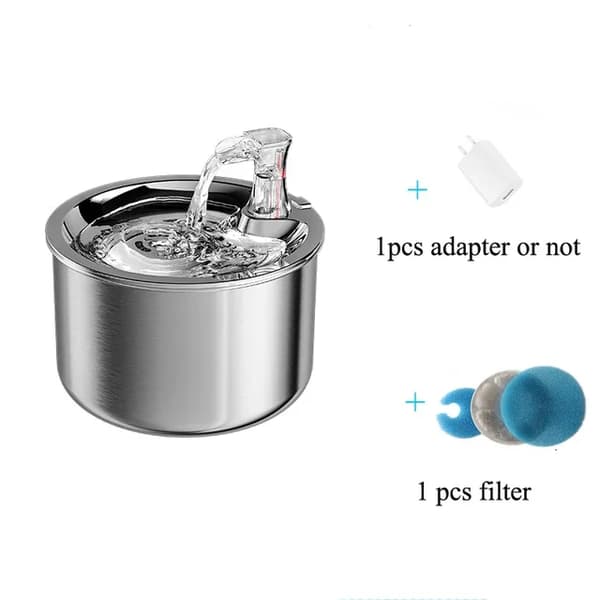 Kattefontæne, 2L kapacitet, automatisk pumpe,Japansk Adapter, 2L Standard Kit