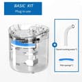 Miniatyrbillede 2 af 2: Kattevandfontæne, Automatisk Dispenser, Ultra Stille Pumpe,2L, Basis Sæt