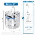 Miniatyrbillede 2 af 2: Kattevandfontæne, 2L kapacitet, stille pumpe,EU Sensor Kit 1