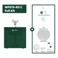 Miniatyrbillede 2 af 2: Vandfontæne, Stor Kapacitet, Stille Pumpe,Kommer med adapter, Grøn-Kit C