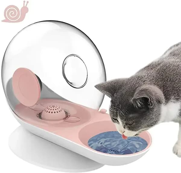 Vandfontæne, Automatisk Genopfyldning, Nem Rengøring,Pink, L