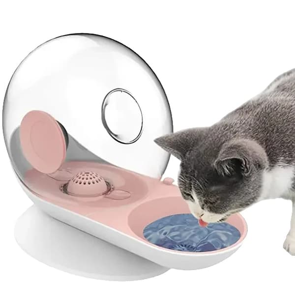 Vandfontæne, Automatisk Genopfyldning, Nem Rengøring,Pink, L