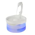 Miniatyrbillede 2 af 2: Pet Vandfontæne, Svanehals Design, LED Lys,runde delfin, 2L