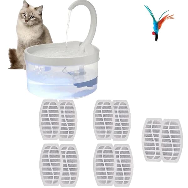 Pet Drikkefontæne, Automatisk Slukning, LED Lys,Vandfontæne-10, 2L