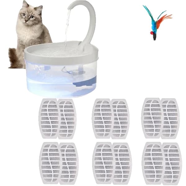 Pet Drikkefontæne, Automatisk Slukning, LED Lys,Vandfontæne-12, 2L