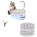 Miniatyrbillede 1 af 2: Pet Drikkefontæne, Automatisk Slukning, LED Lys,2L, Vandfontæne-2