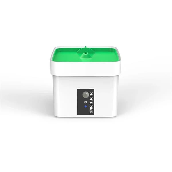 Pet Vanddispenser, Smarte Funktioner, Justerbar Udgivelse,Med Sensor Ingen UVC, Grøn Farve