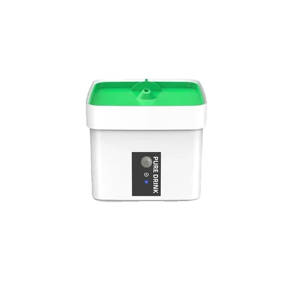 Pet Vanddispenser, Smarte Funktioner, Justerbar Udgivelse,Med Sensor Ingen UVC, Grøn Farve