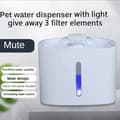 Miniatyrbillede 2 af 2: Vanddispenser, LCD-skærm, justerbar udgang,3 filter med lys, 3L